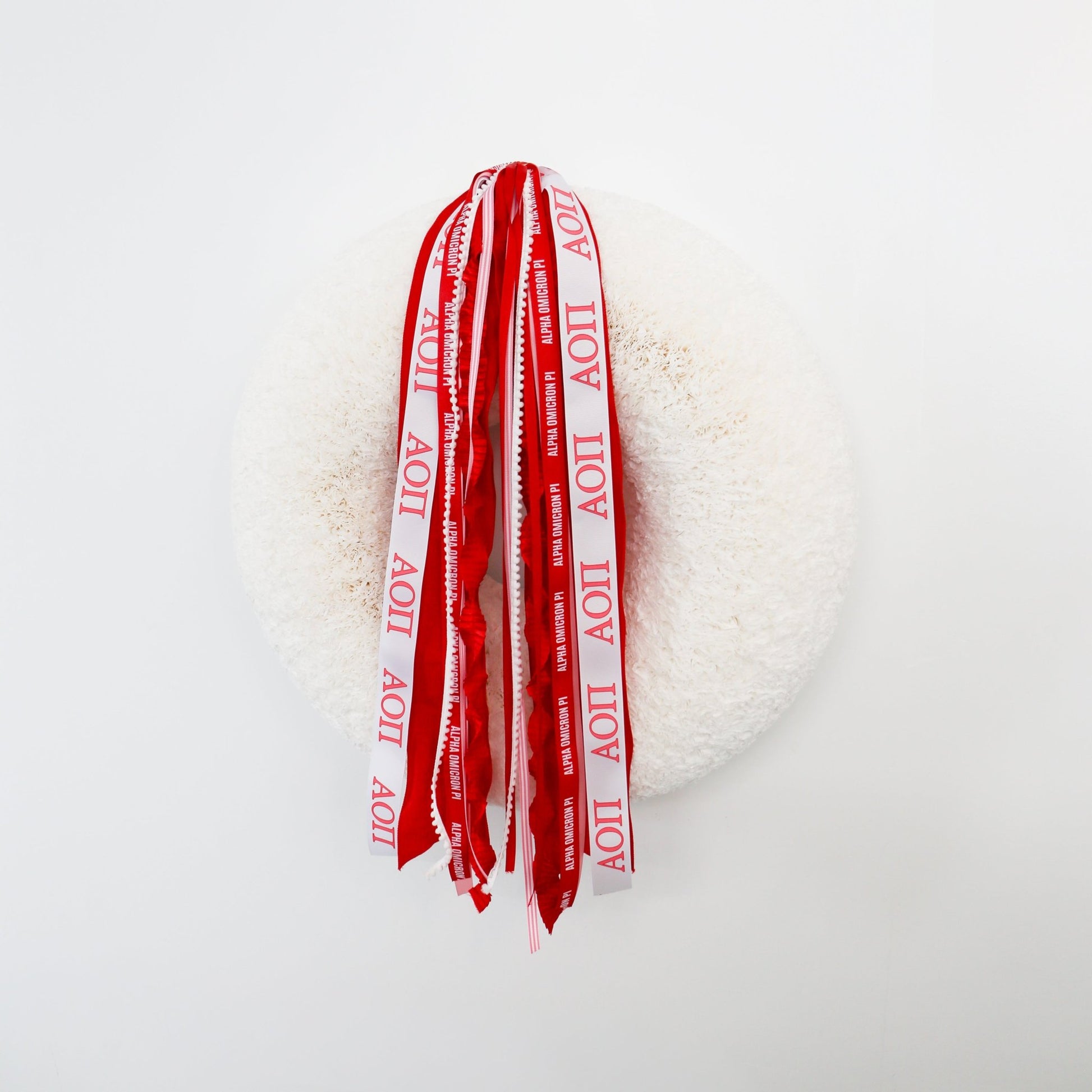 Alpha Omicron Pi Ribbon Set Without Bow - Knot and Spool
