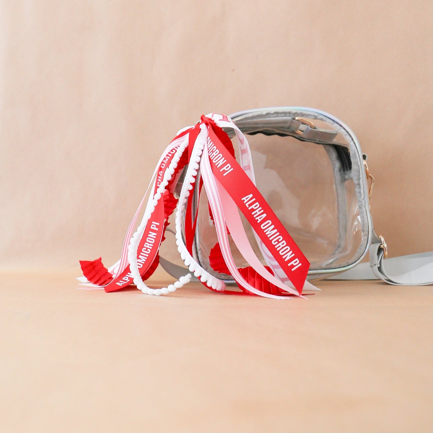 Alpha Omicron Pi Ribbon Tassel - Knot and Spool