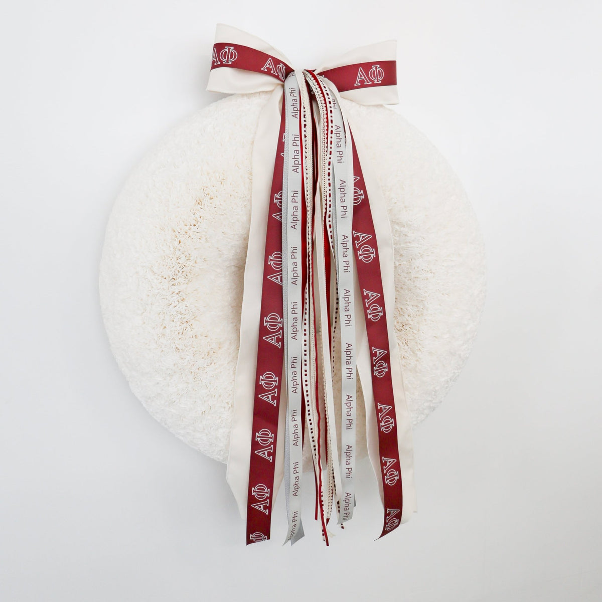 Alpha Phi Ribbon Set With Bow - Knot and Spool