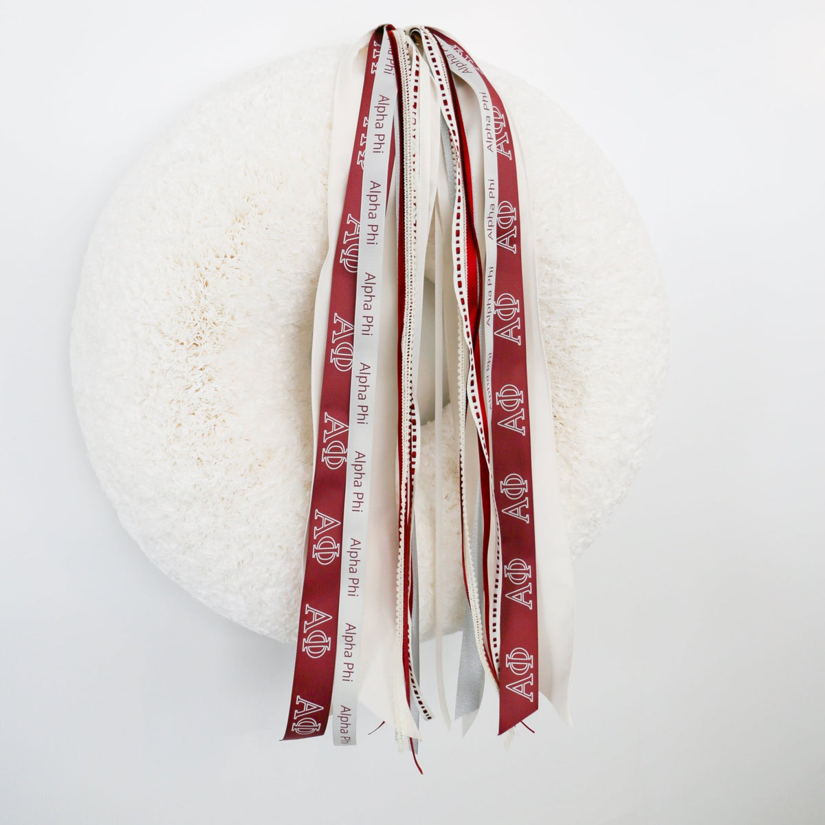 Alpha Phi Ribbon Set Without Bow - Knot and Spool