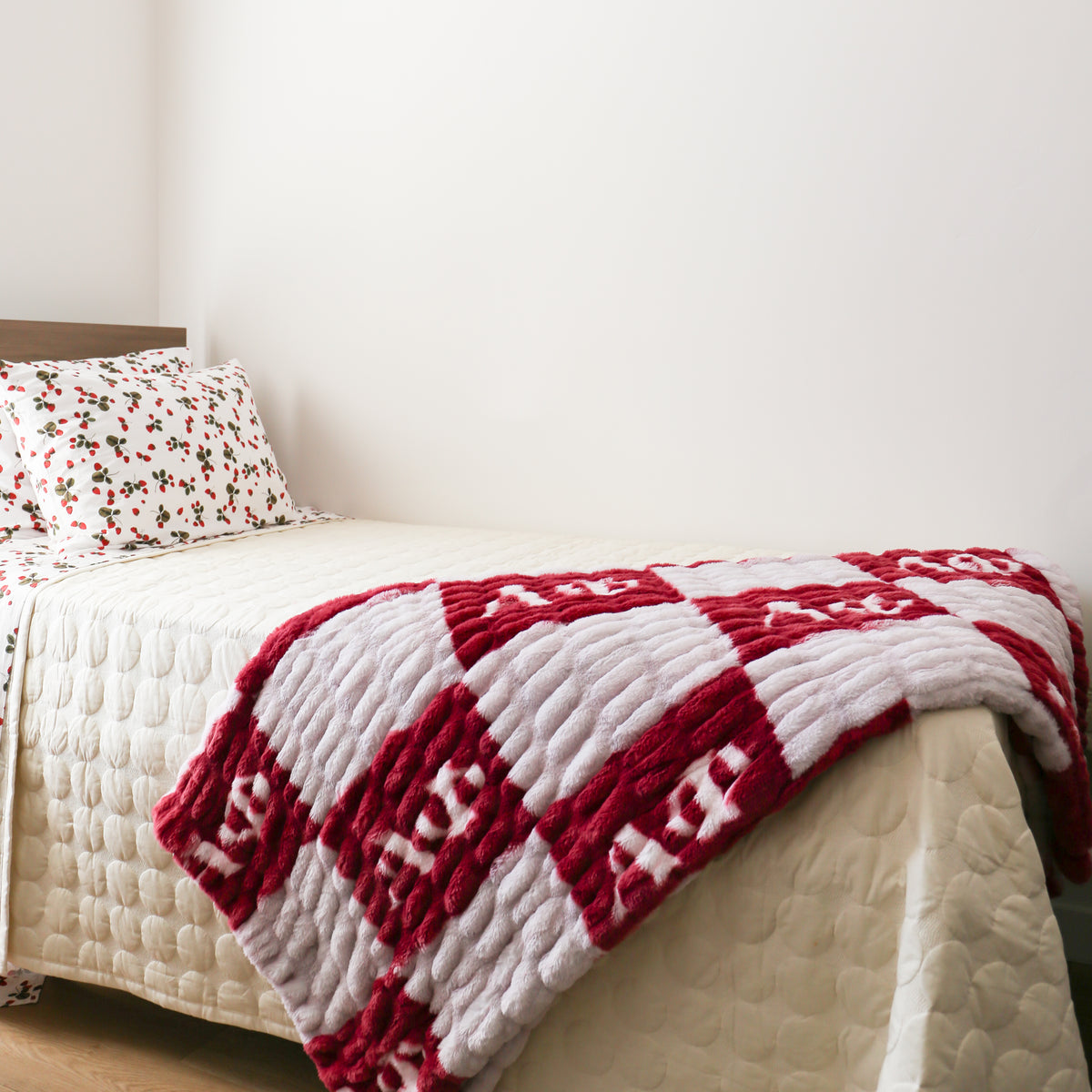 Alpha Phi 50" x 60" Luxury Double-Sided Faux Fur Throw Blanket