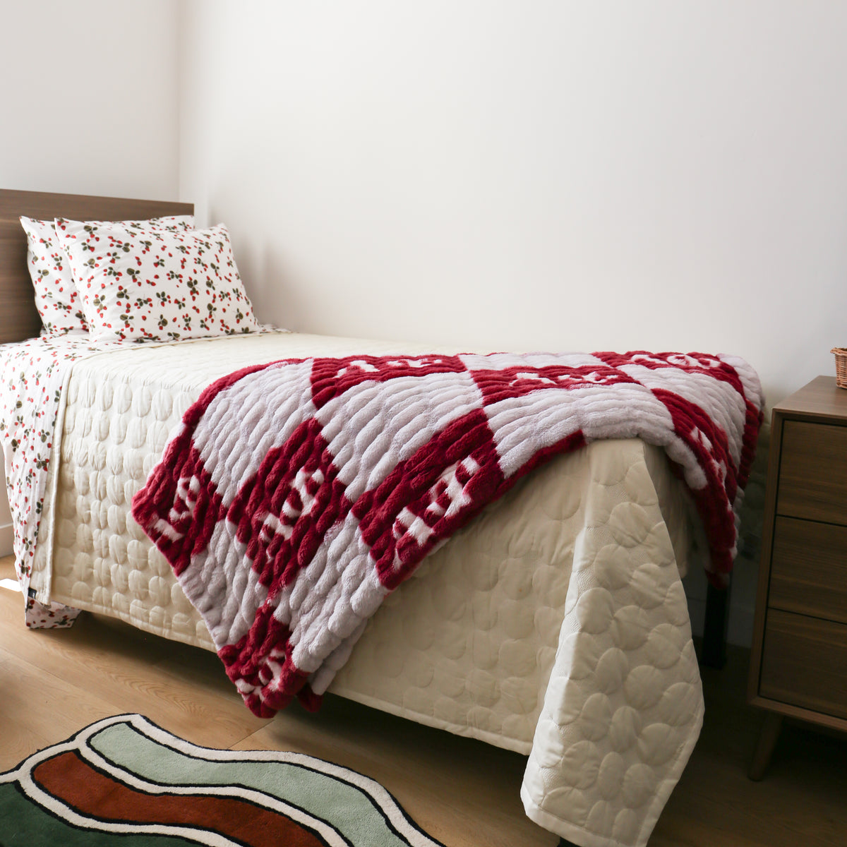 Alpha Phi 50" x 60" Luxury Double-Sided Faux Fur Throw Blanket