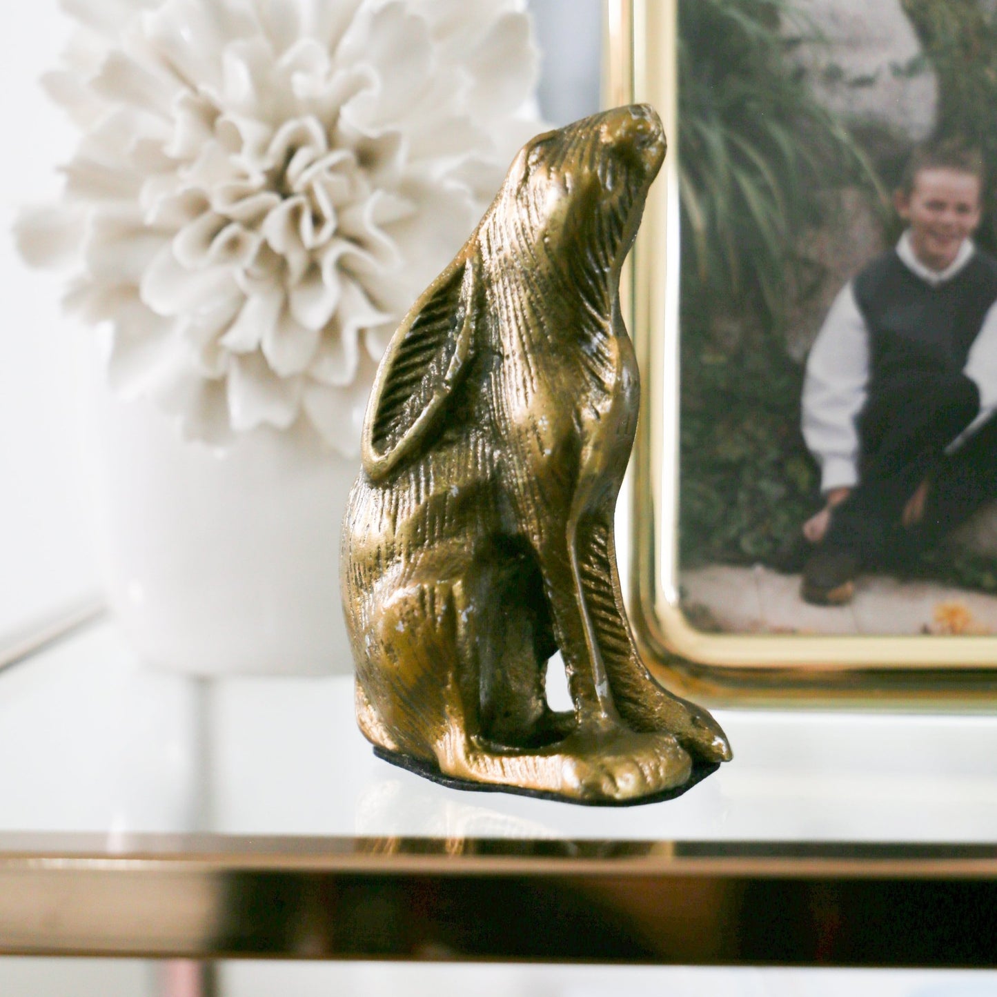 Bea Bunny | Antiqued Gold Finish | 4.5 - inch - Knot and Spool