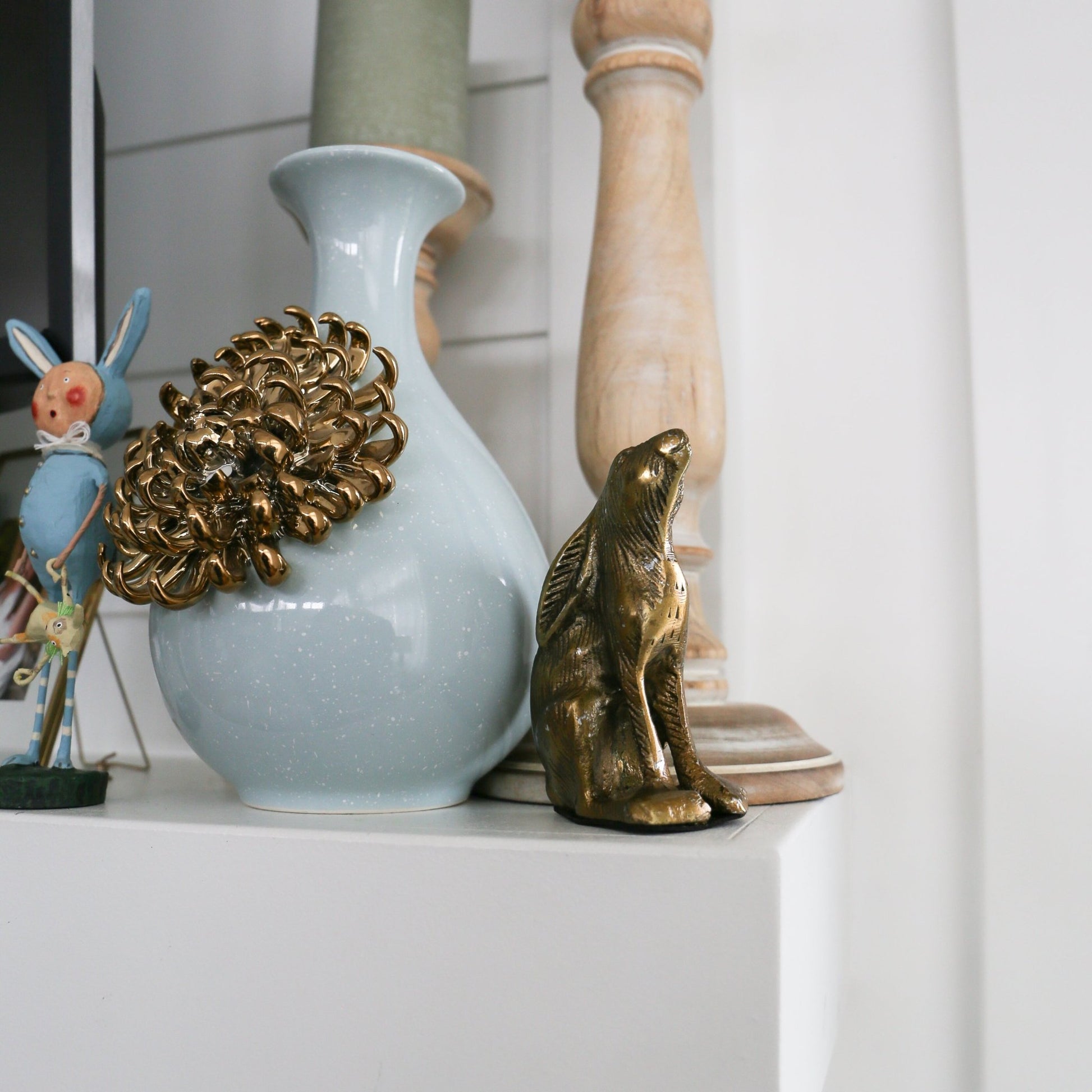 Bea Bunny | Antiqued Gold Finish | 4.5 - inch - Knot and Spool