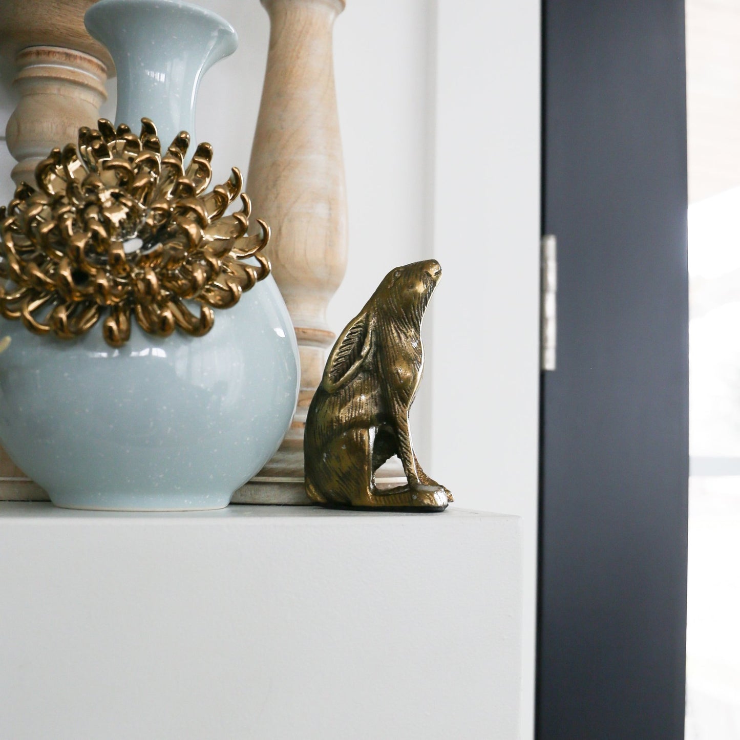 Bea Bunny | Antiqued Gold Finish | 4.5 - inch - Knot and Spool