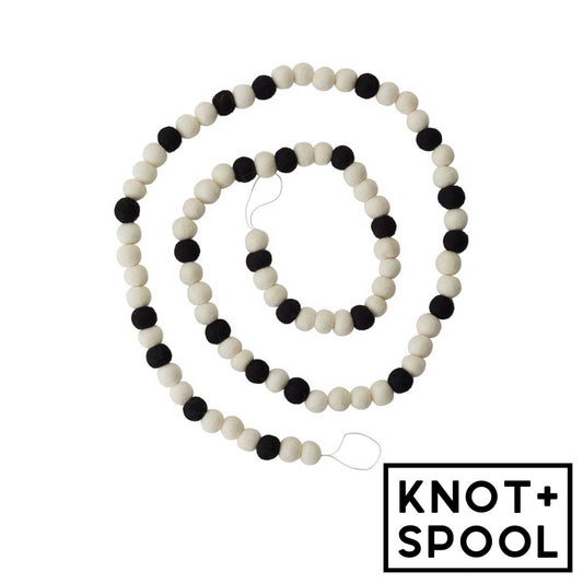 Black and White Candy Garland | 72" - Knot and Spool