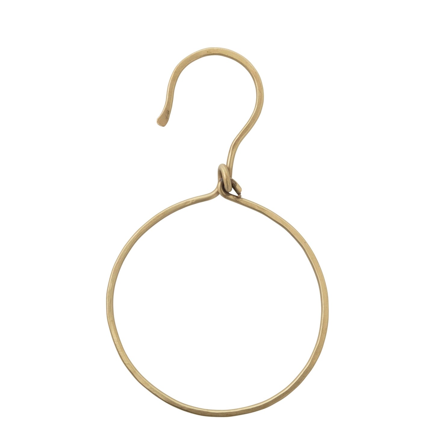 Brass Ribbon Set Ring with Hook - Knot and Spool