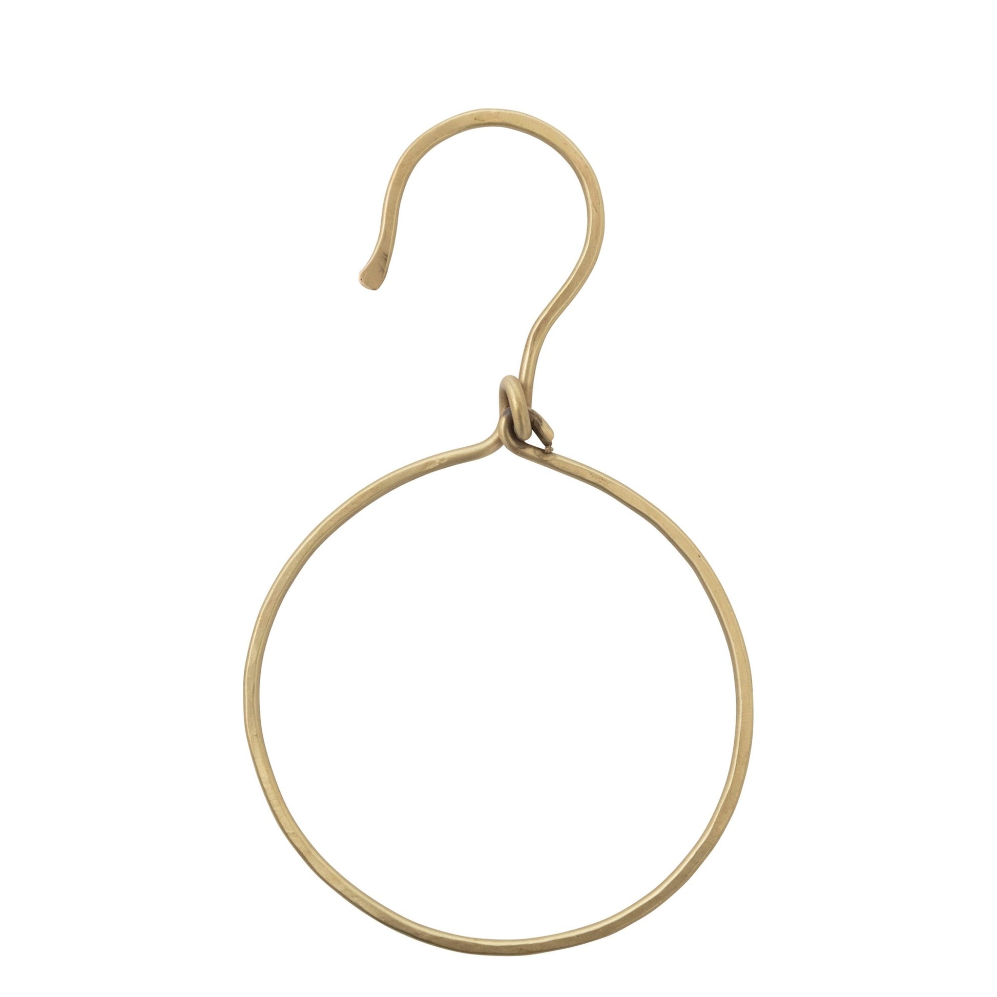 Brass Ribbon Set Ring with Hook - Knot and Spool