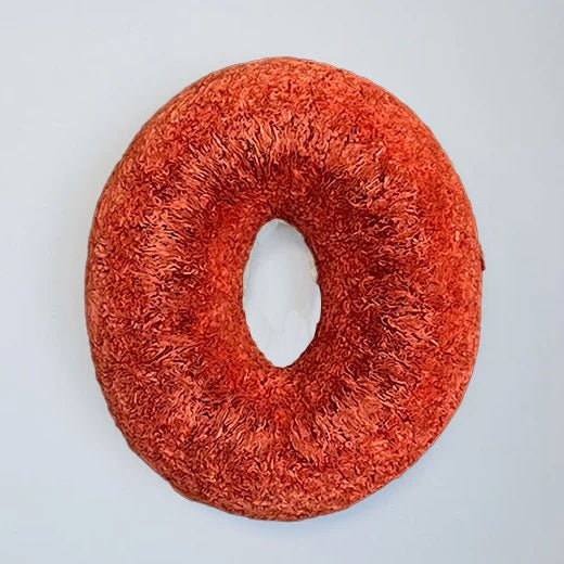 Burnt - Orange Oval Coffee Filter Wreath - Knot and Spool