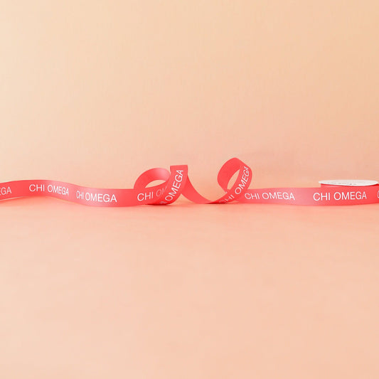 Chi Omega Ribbon | 7/8" | By the Yard - Knot and Spool