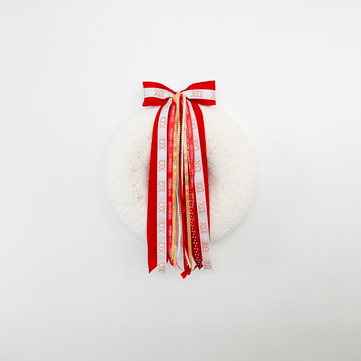 Chi Omega Ribbon Set With Bow - Knot and Spool