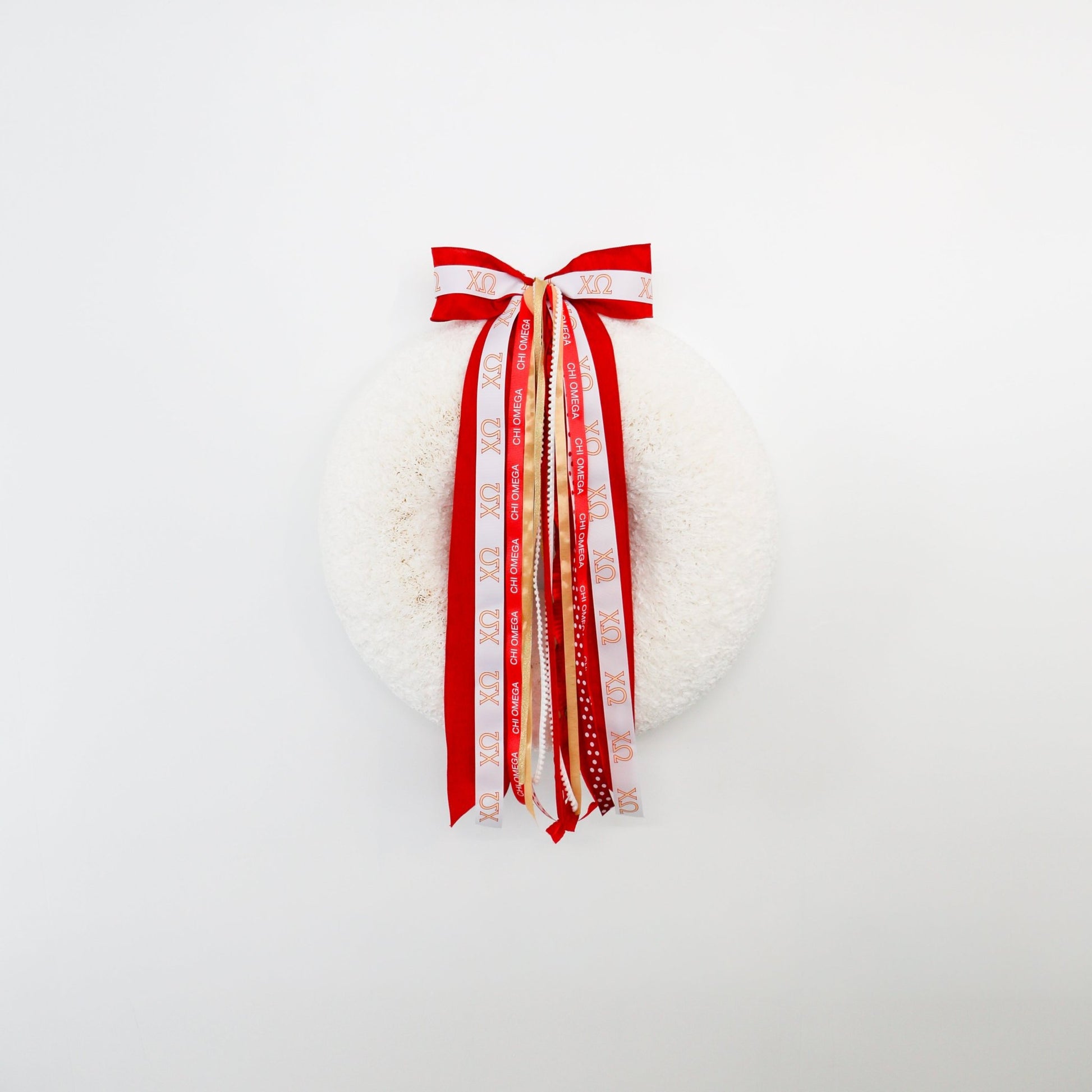 Chi Omega Ribbon Set With Bow - Knot and Spool