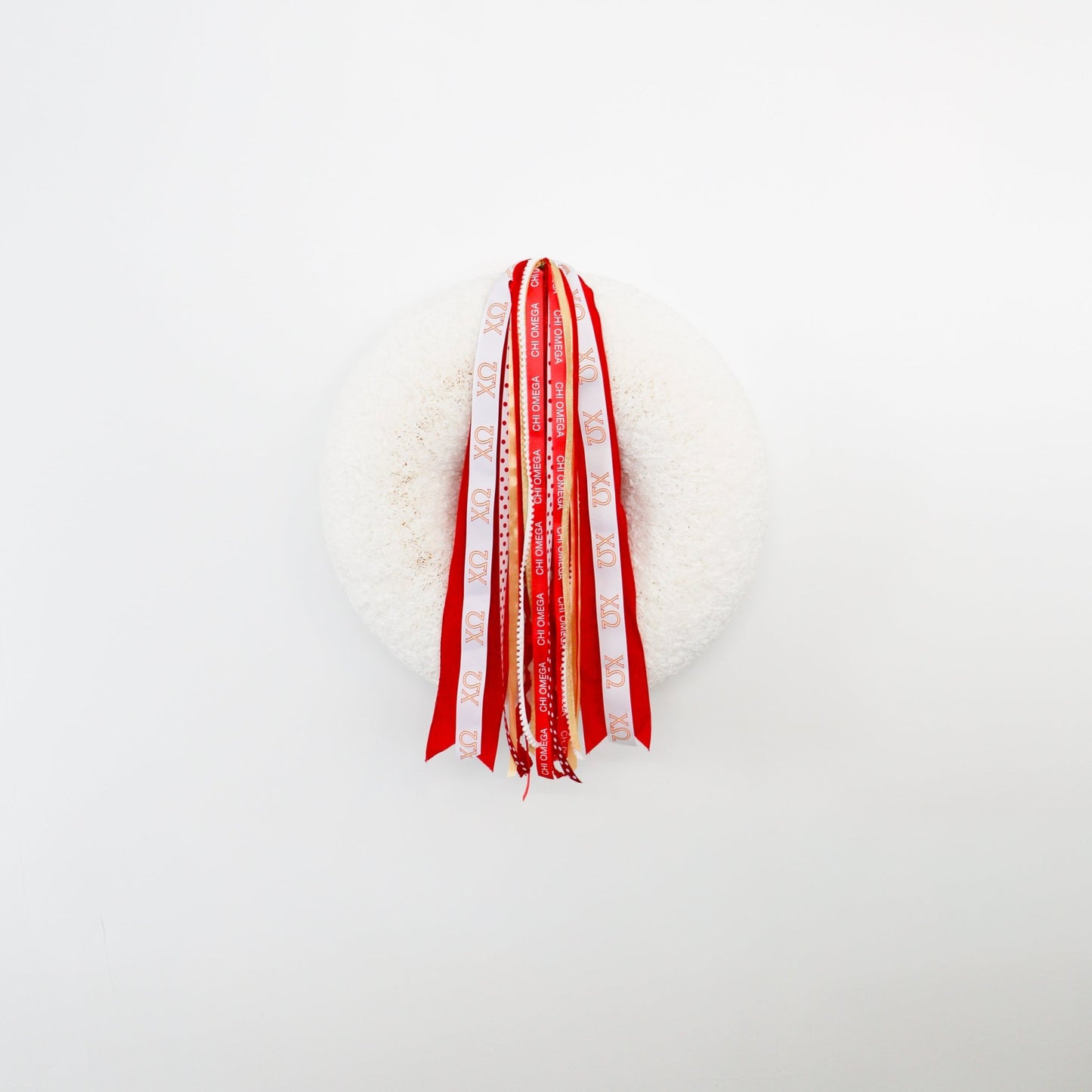 Chi Omega Ribbon Set Without Bow - Knot and Spool