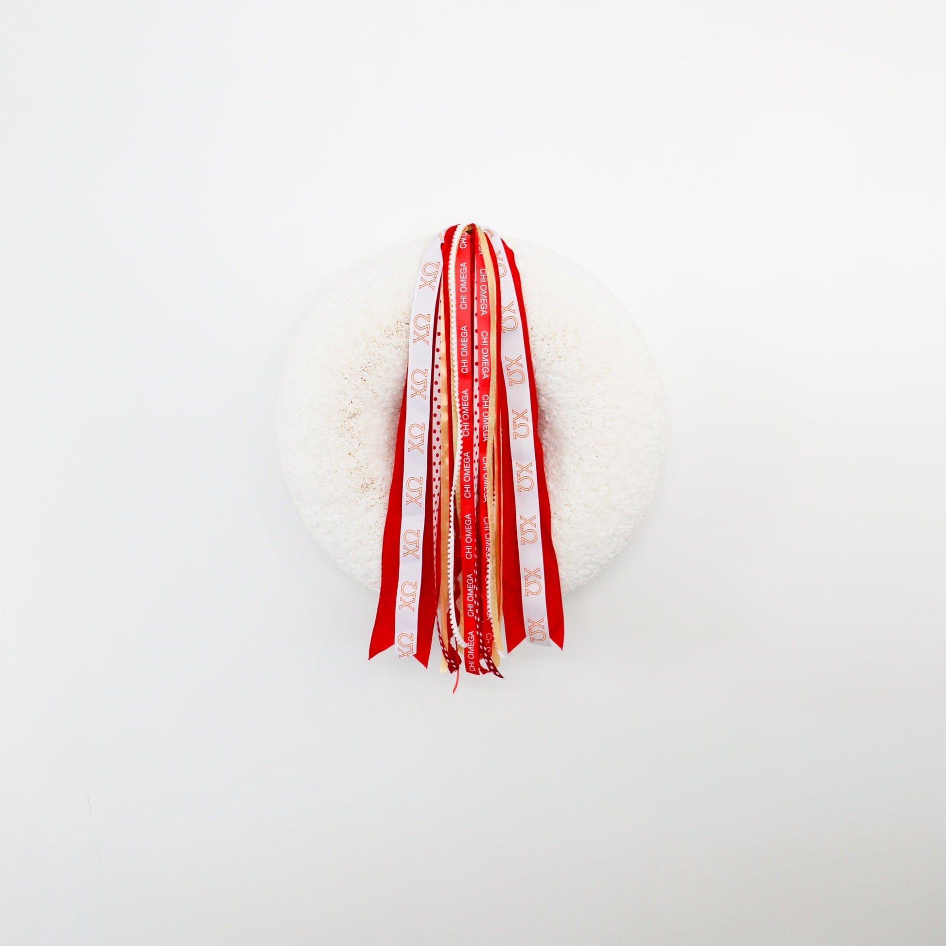 Chi Omega Ribbon Set Without Bow - Knot and Spool