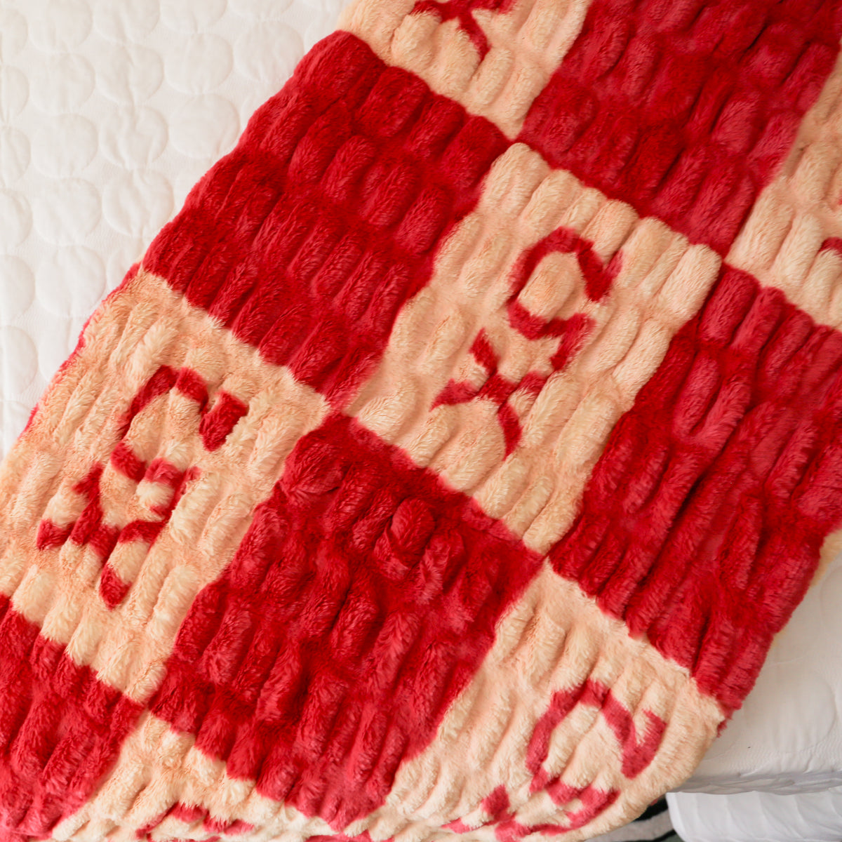 Chi Omega 50" x 60" Luxury Double-Sided Faux Fur Throw Blanket