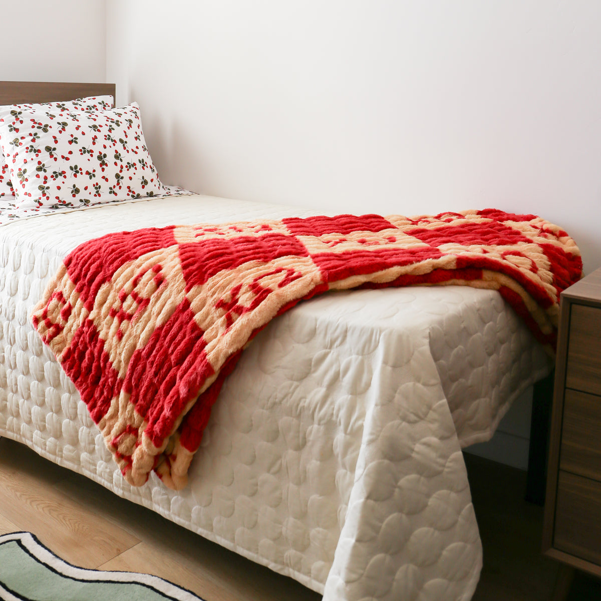 Chi Omega 50" x 60" Luxury Double-Sided Faux Fur Throw Blanket