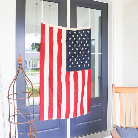 Classic Americana Fabric Flag | 60 - in x 36 - in - Knot and Spool