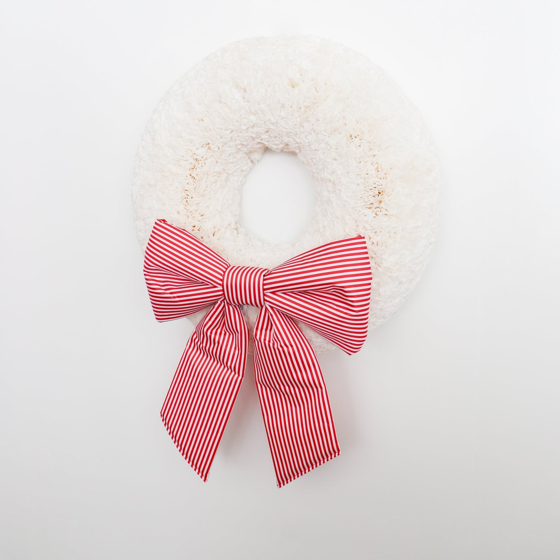 Classic Holiday Stripe Double - Tail Bow | Large - Knot and Spool