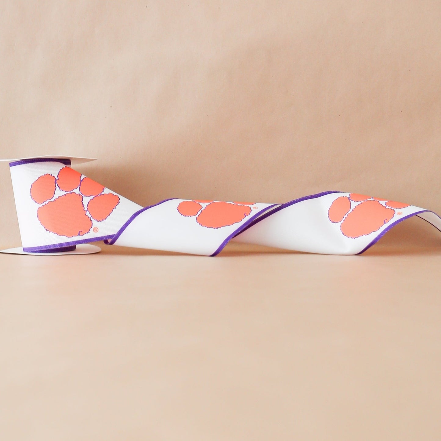 Clemson University Collegiate Ribbon | 4" | By the Yard - Knot and Spool