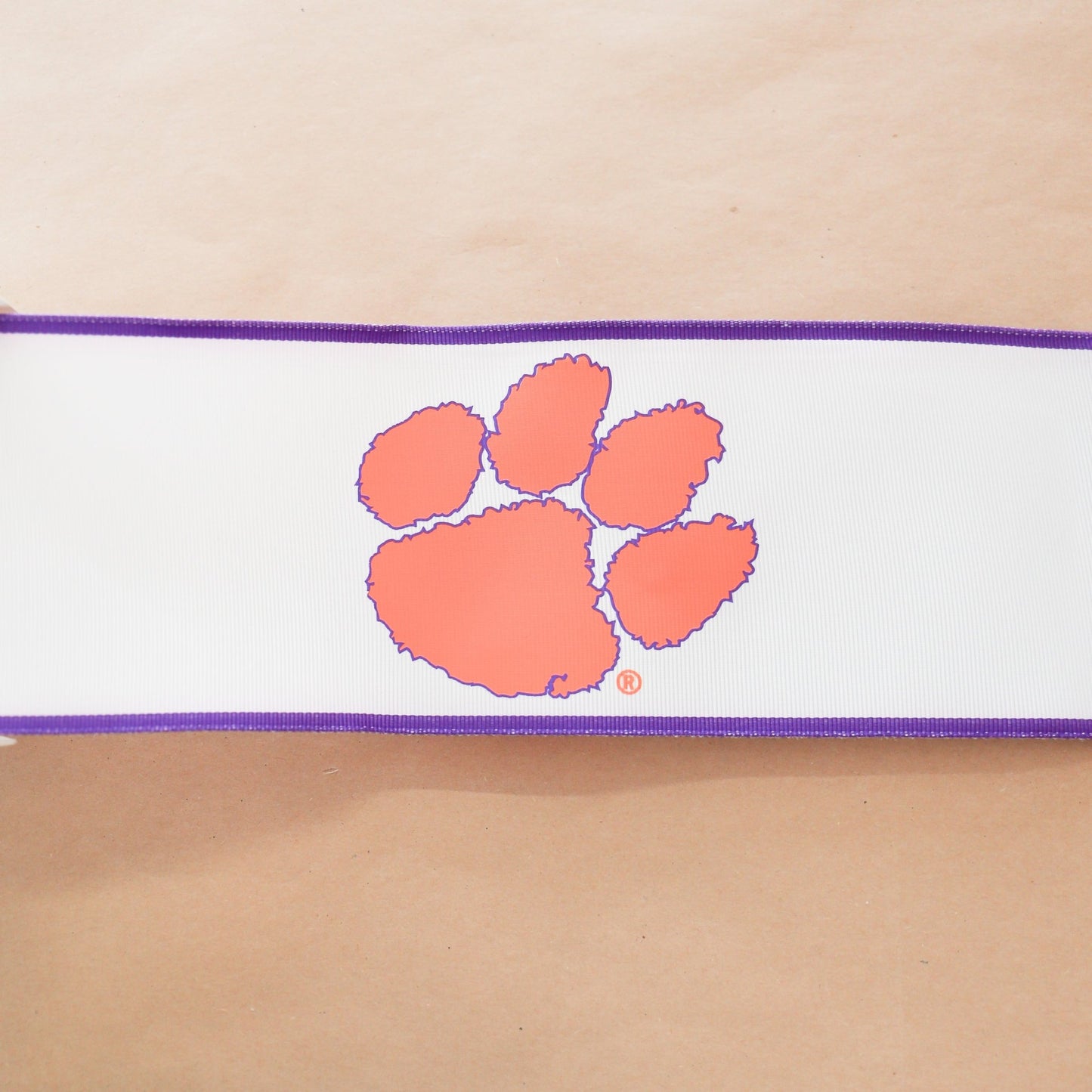 Clemson University Collegiate Ribbon | 4" | By the Yard - Knot and Spool