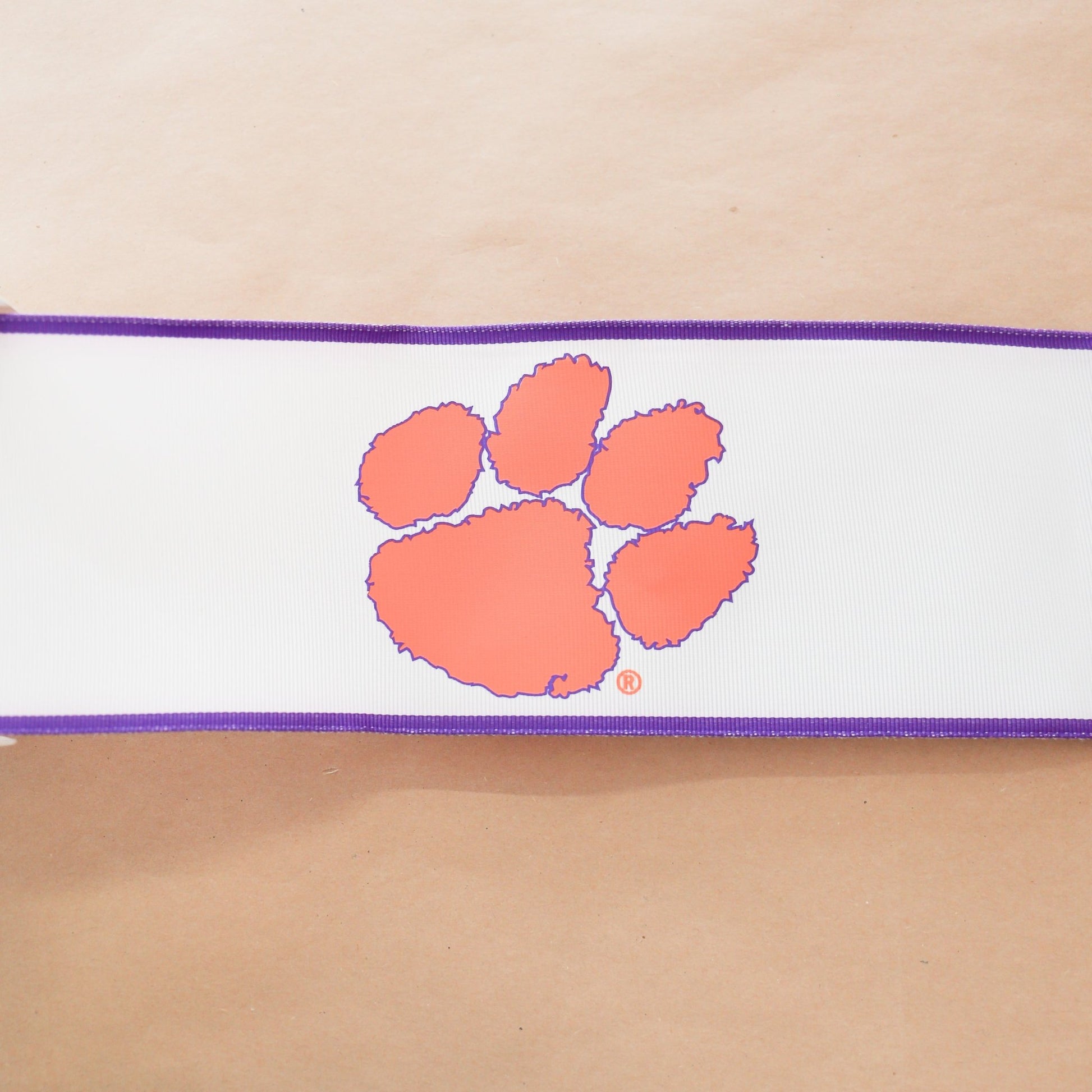 Clemson University Collegiate Ribbon | 4" | By the Yard - Knot and Spool