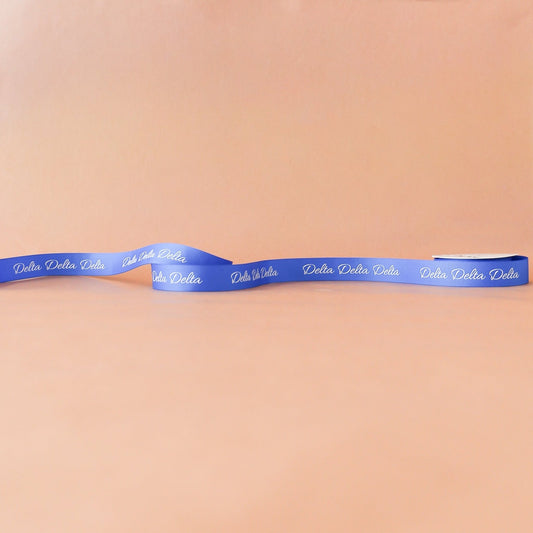 Delta Delta Delta Ribbon | 7/8" | By the Yard - Knot and Spool