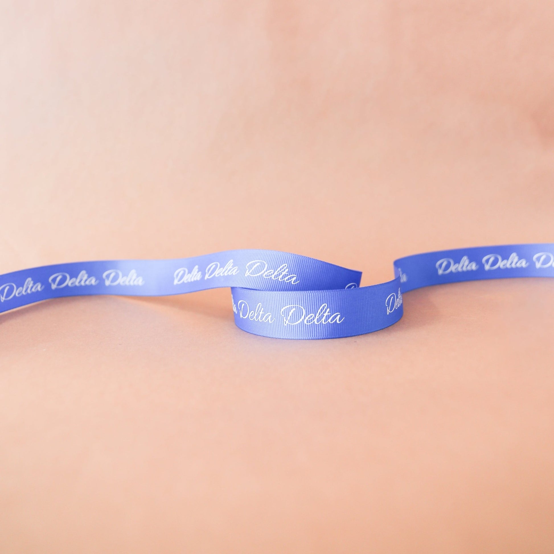 Delta Delta Delta Ribbon | 7/8" | By the Yard - Knot and Spool