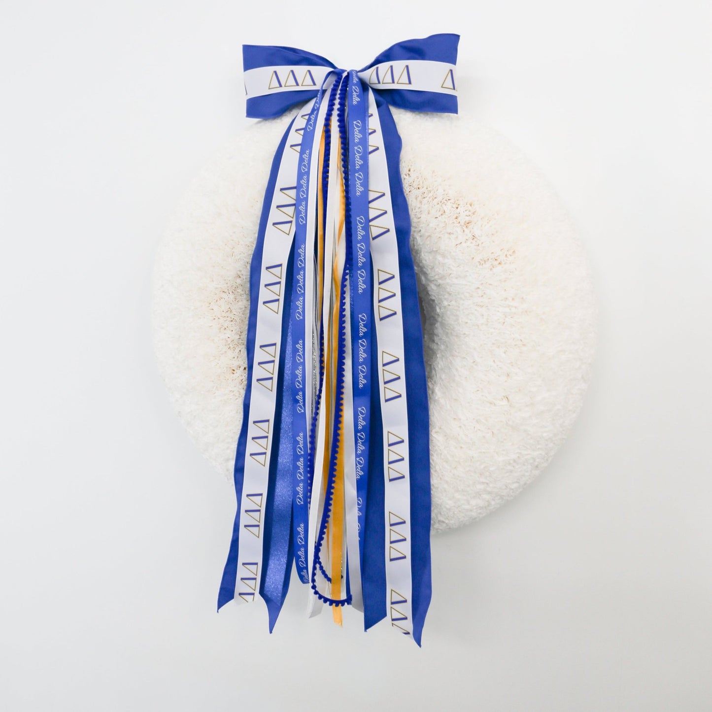 Delta Delta Delta Ribbon Set With Bow - Knot and Spool