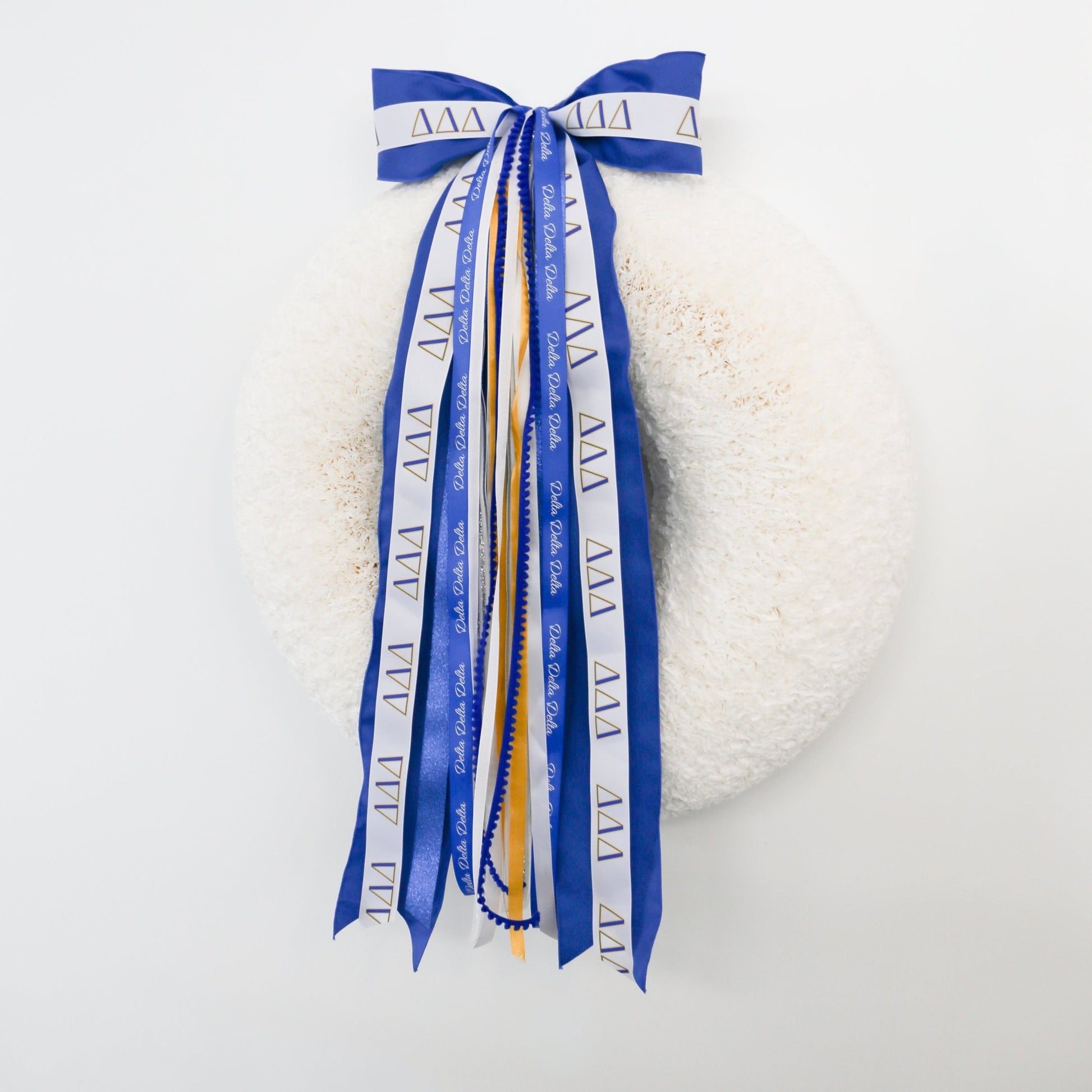 Delta Delta Delta Ribbon Set With Bow - Knot and Spool