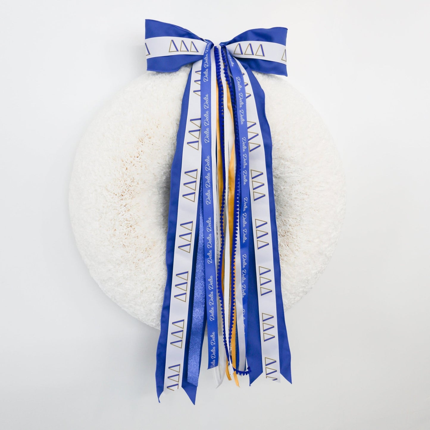 Delta Delta Delta Ribbon Set With Bow - Knot and Spool