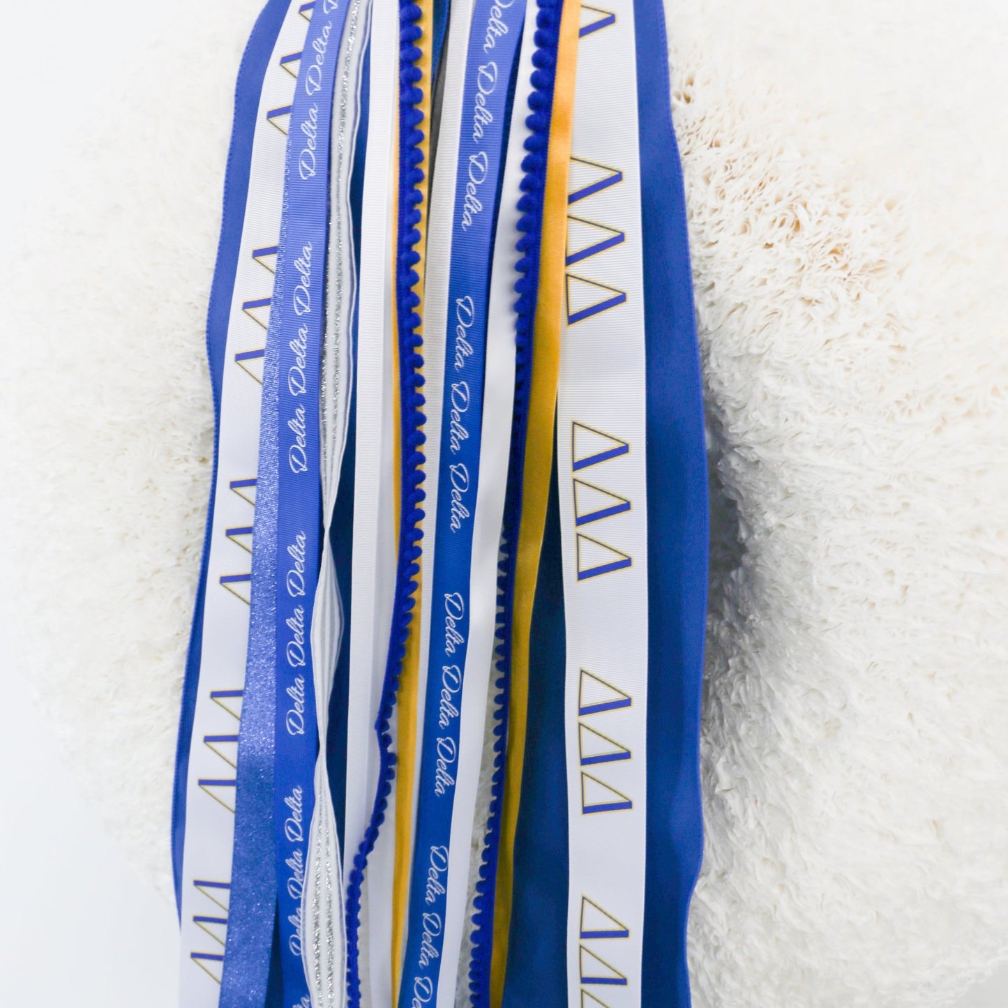 Delta Delta Delta Ribbon Set Without Bow - Knot and Spool
