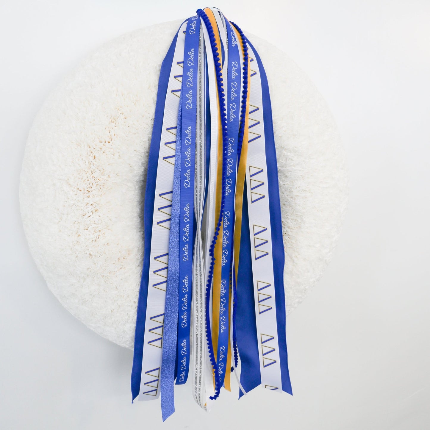 Delta Delta Delta Ribbon Set Without Bow - Knot and Spool