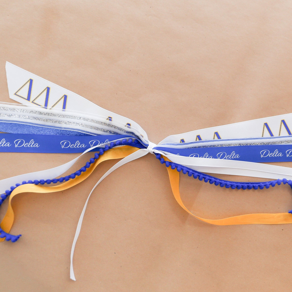 Delta Delta Delta Ribbon Tassel - Knot and Spool