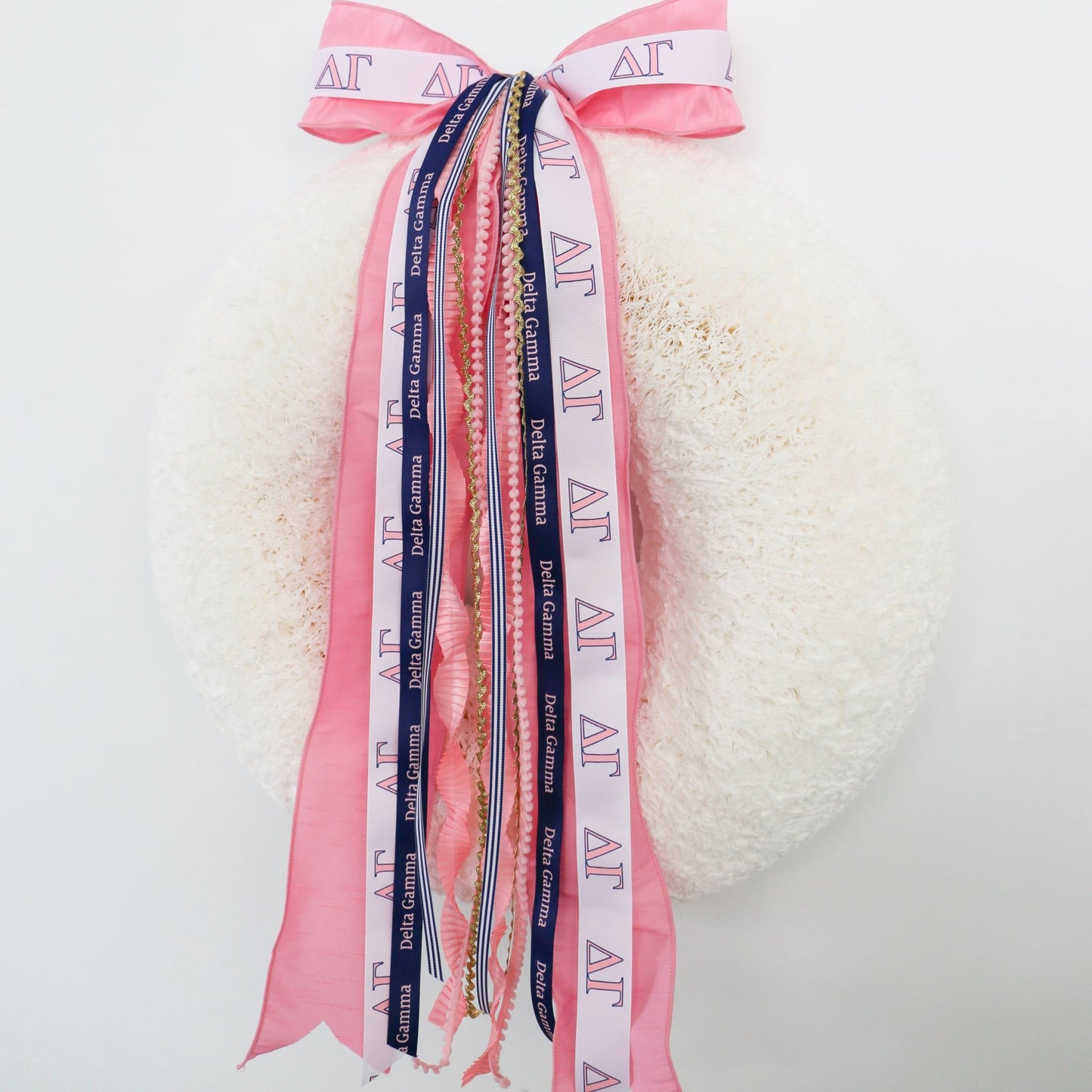 Delta Gamma Ribbon Set With Bow - Knot and Spool