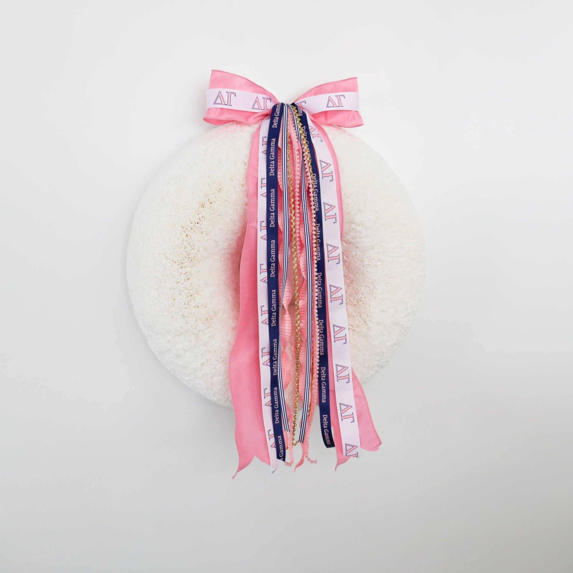 Delta Gamma Ribbon Set With Bow - Knot and Spool