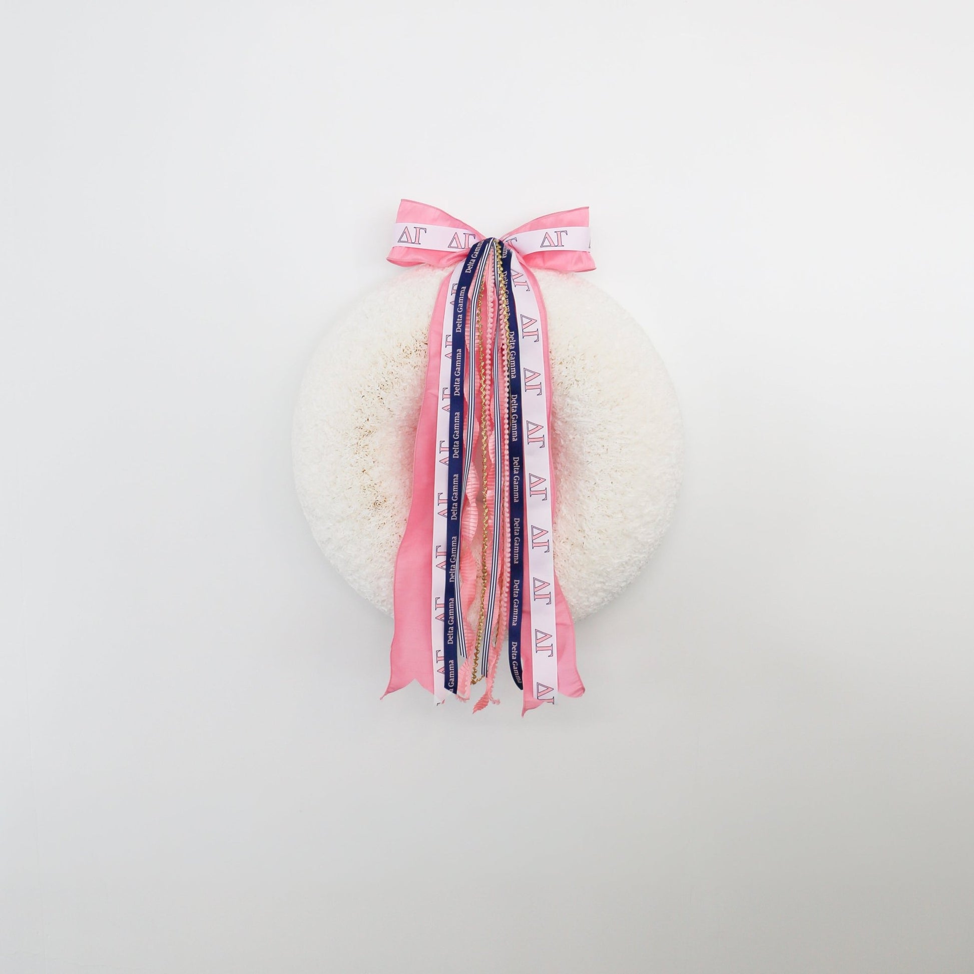 Delta Gamma Ribbon Set With Bow - Knot and Spool