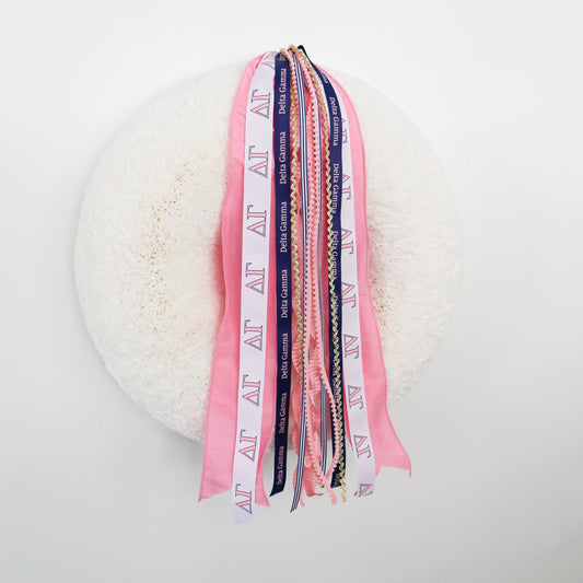 Delta Gamma Ribbon Set Without Bow - Knot and Spool