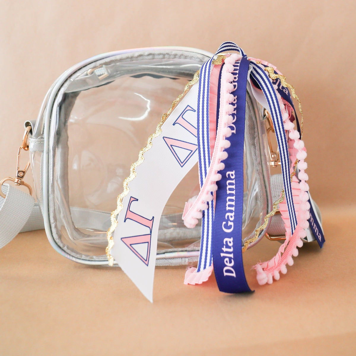 Delta Gamma Ribbon Tassel – Knot and Spool
