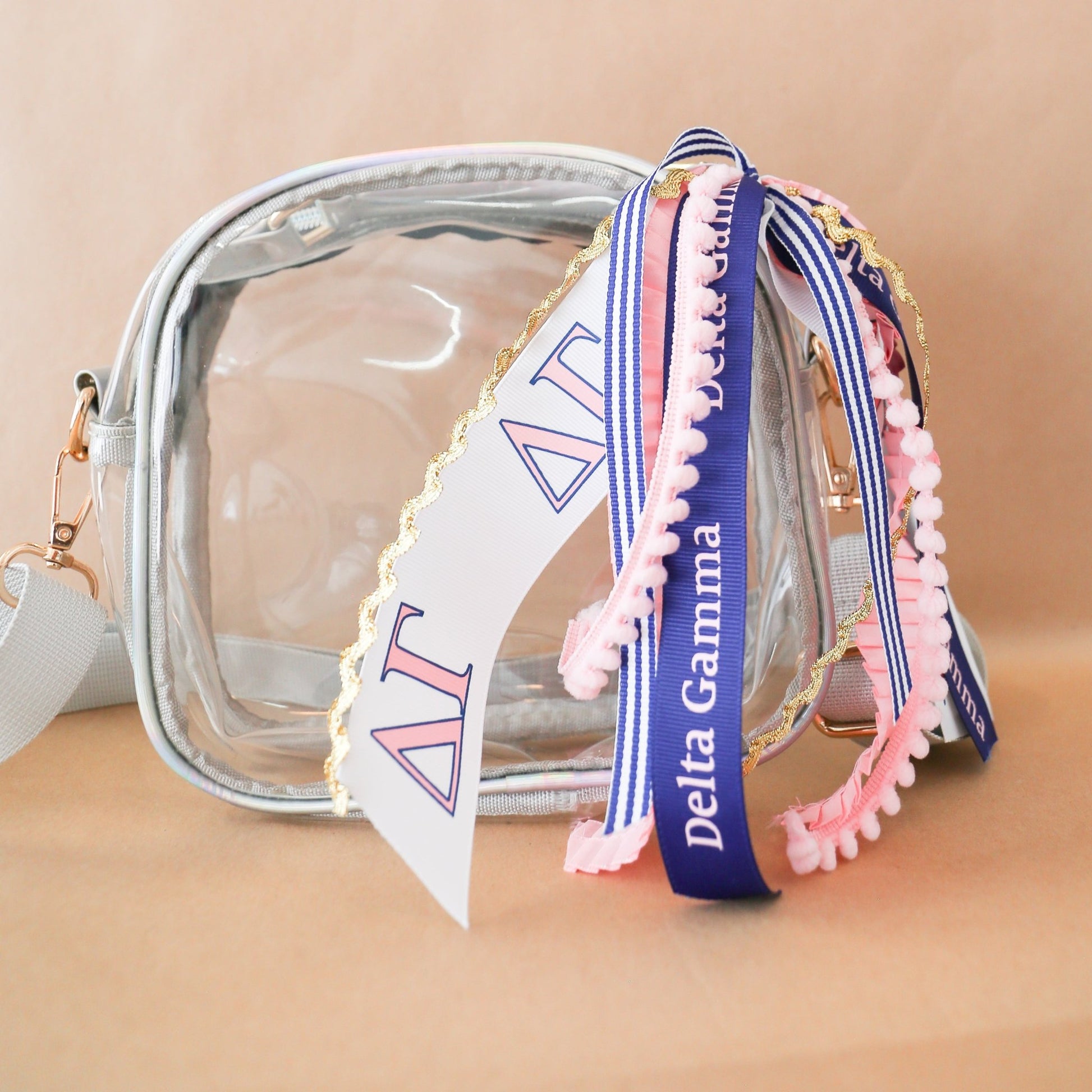 Delta Gamma Ribbon Tassel - Knot and Spool