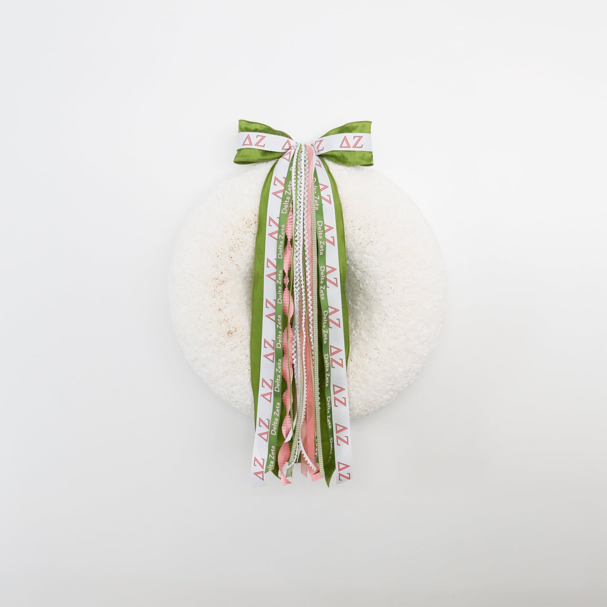 Delta Zeta Ribbon Set With Bow - Knot and Spool