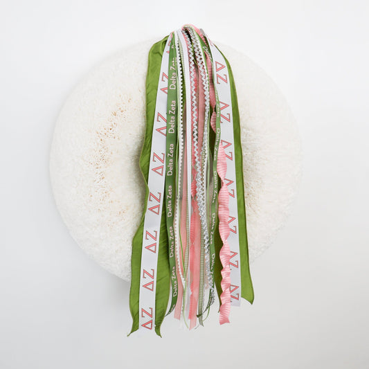 Delta Zeta Ribbon Set Without Bow - Knot and Spool