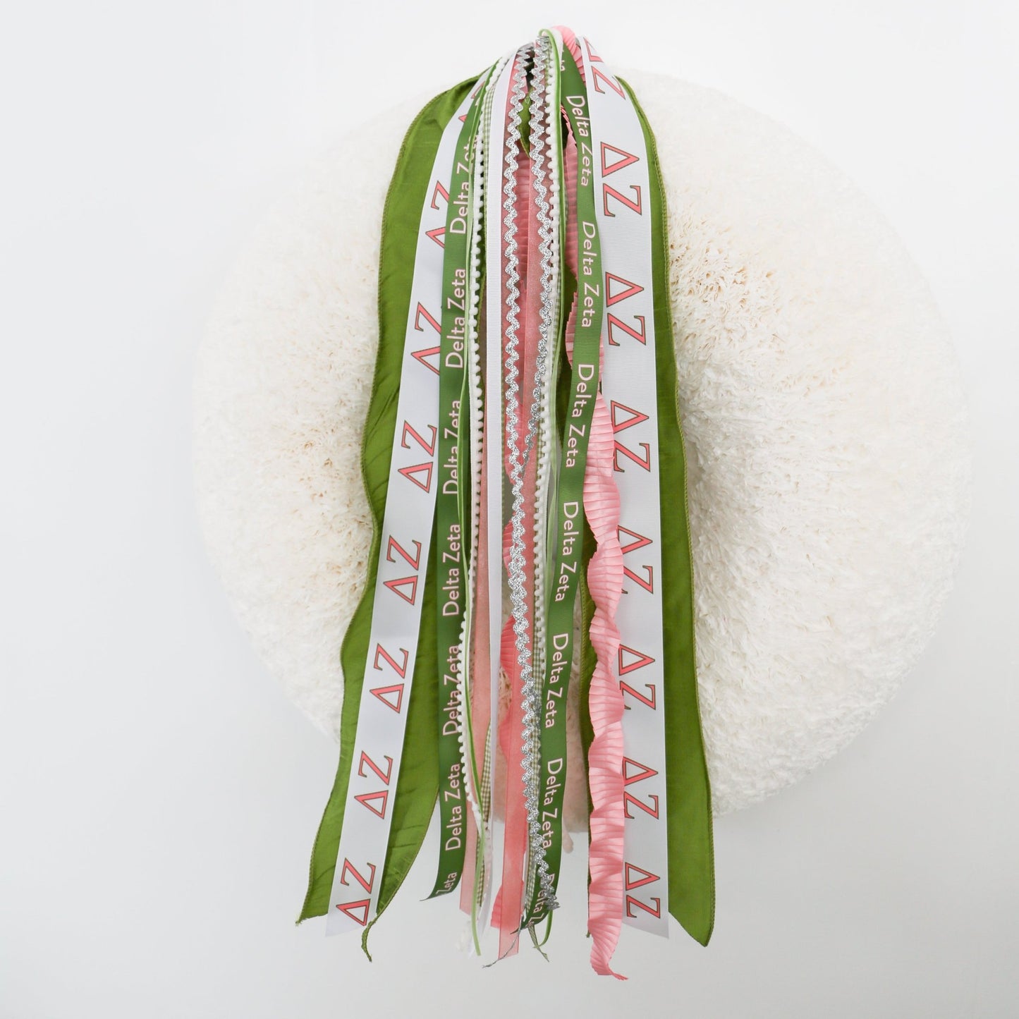 Delta Zeta Ribbon Set Without Bow - Knot and Spool