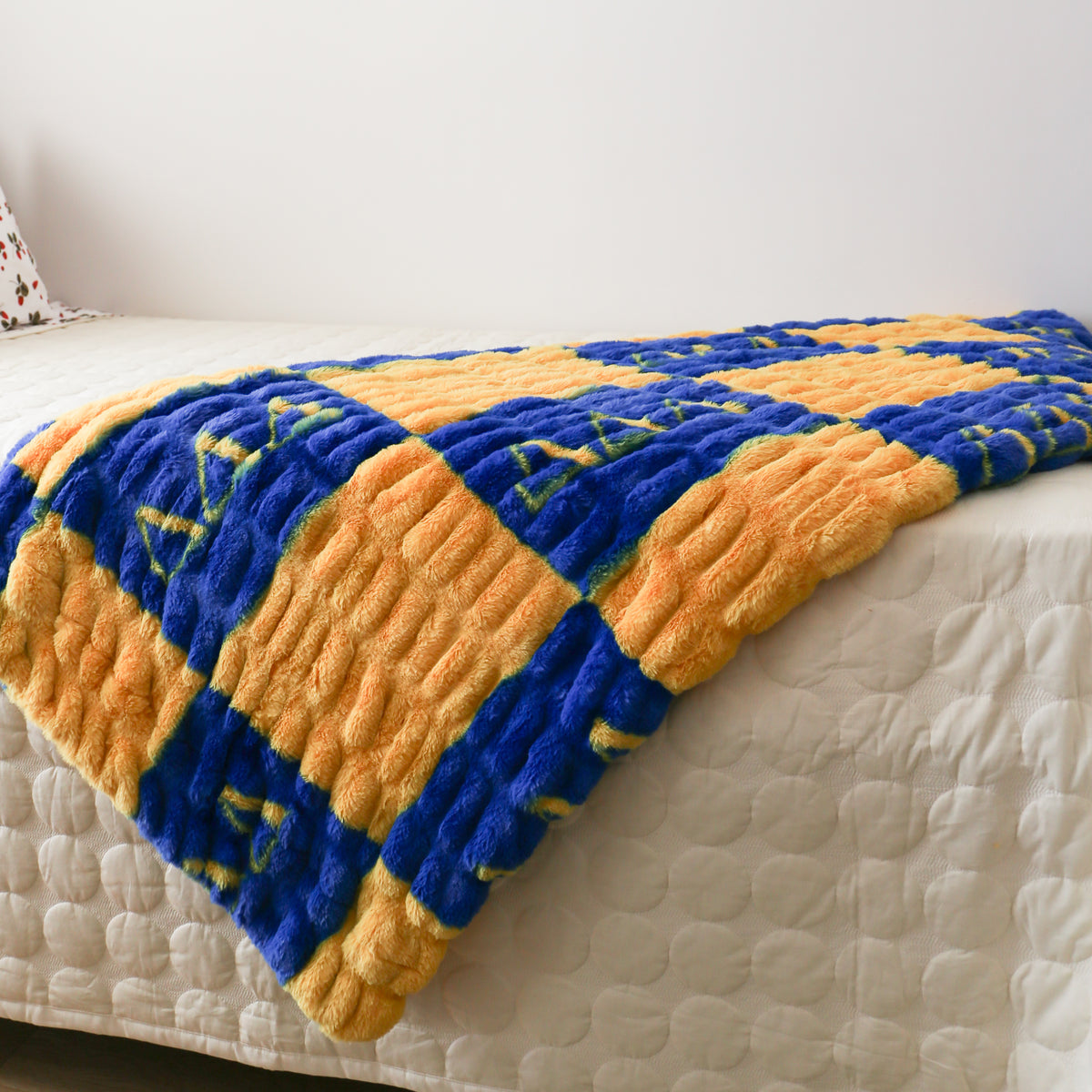 Delta Delta Delta 50" x 60" Double-Sided Faux Fur Throw Blanket