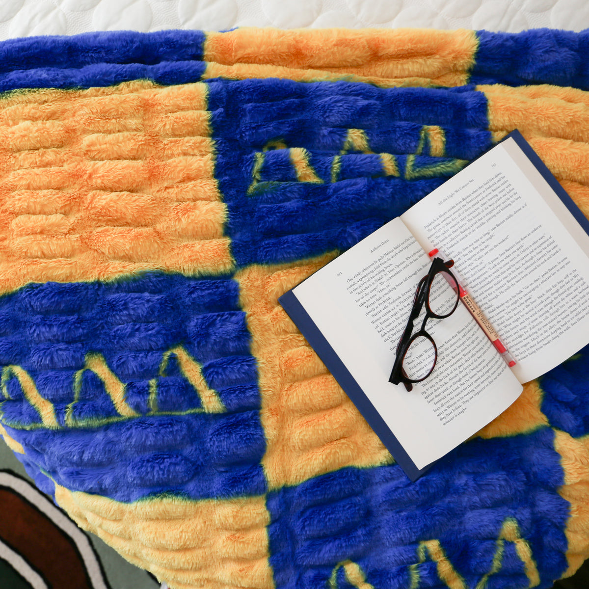 Delta Delta Delta 50" x 60" Double-Sided Faux Fur Throw Blanket