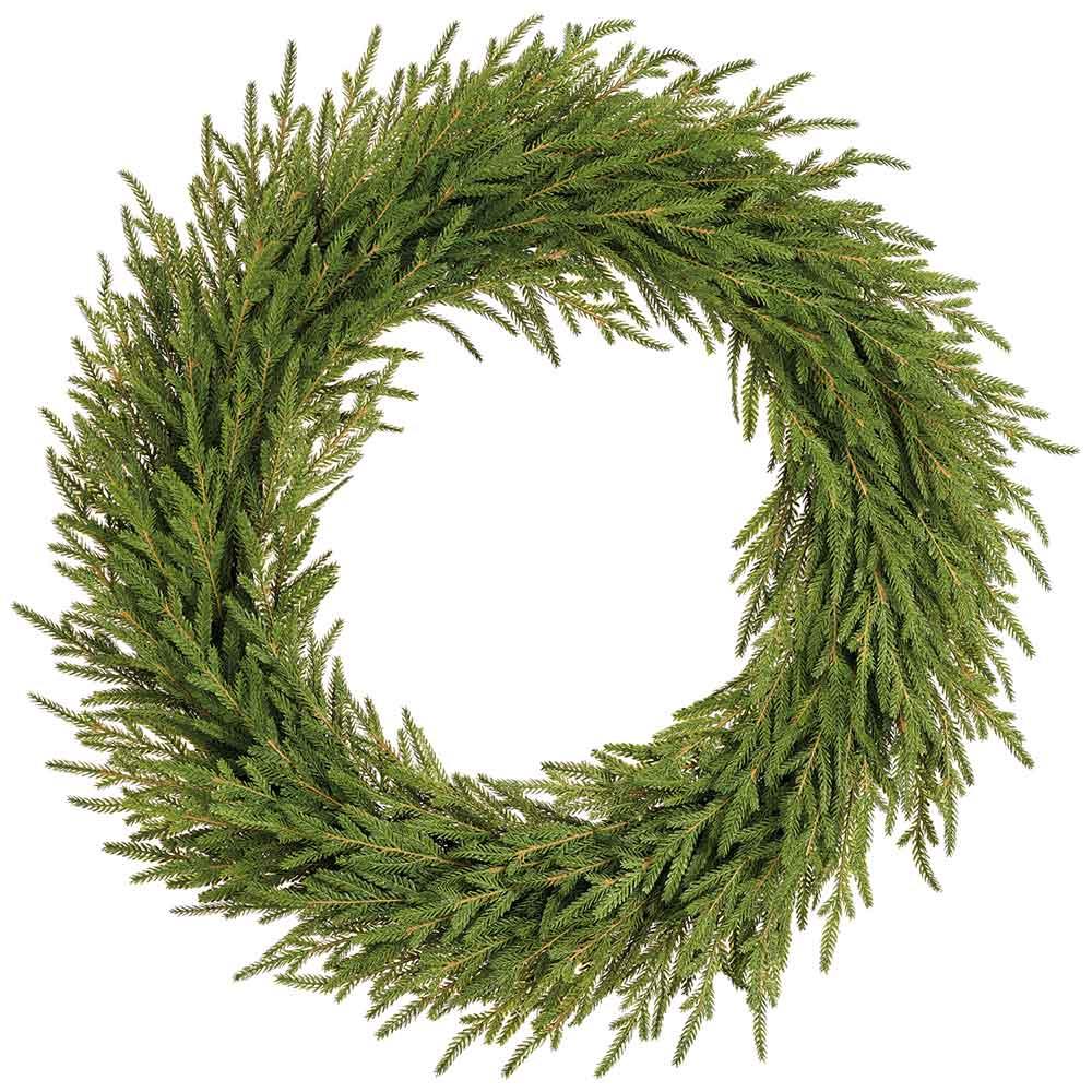 Faux Cypress Wreath | 32 - inch - Knot and Spool