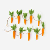 Flocked Carrot Garland - 108" - Knot and Spool