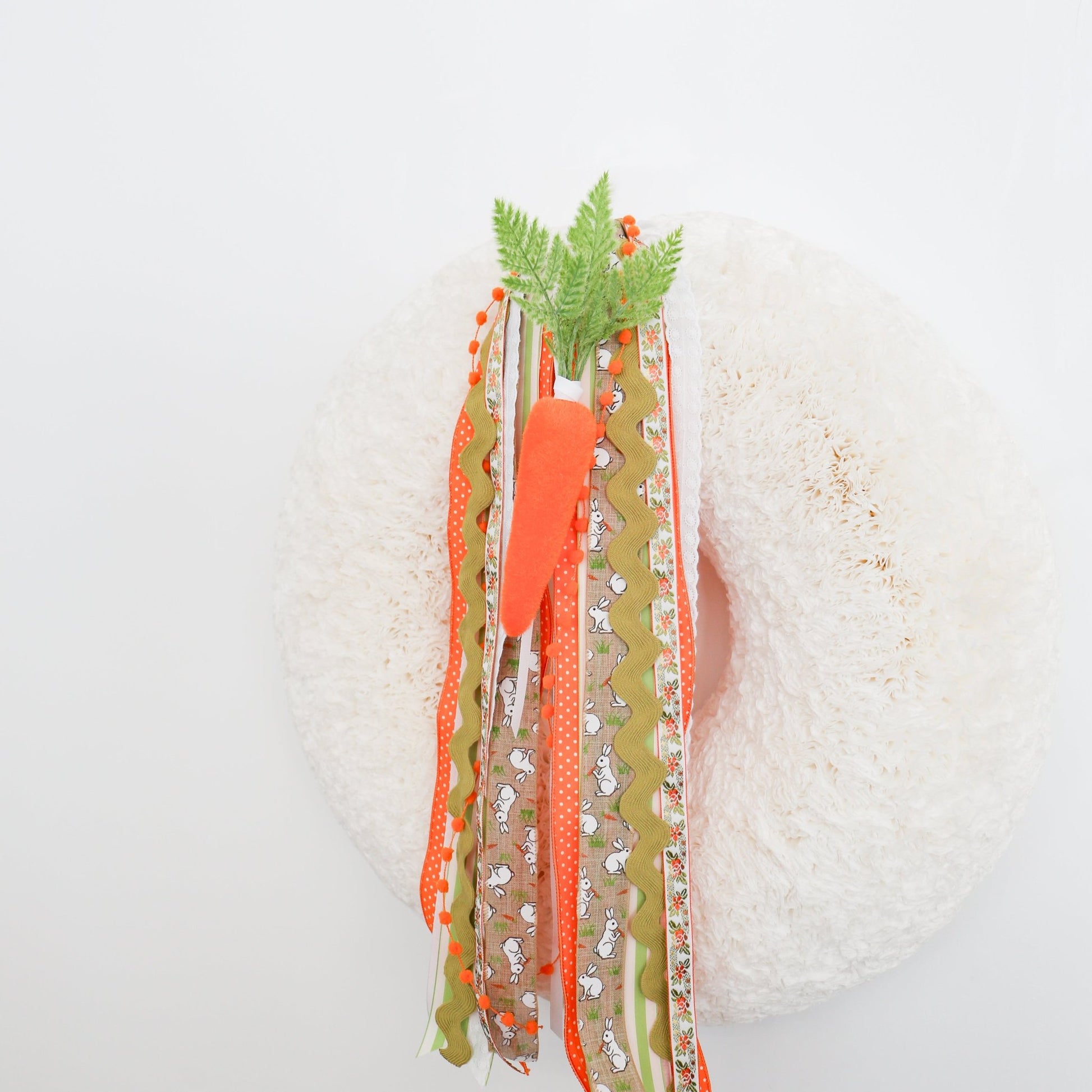 Flocked Orange Carrots - Available in Small, Medium and Large - Knot and Spool