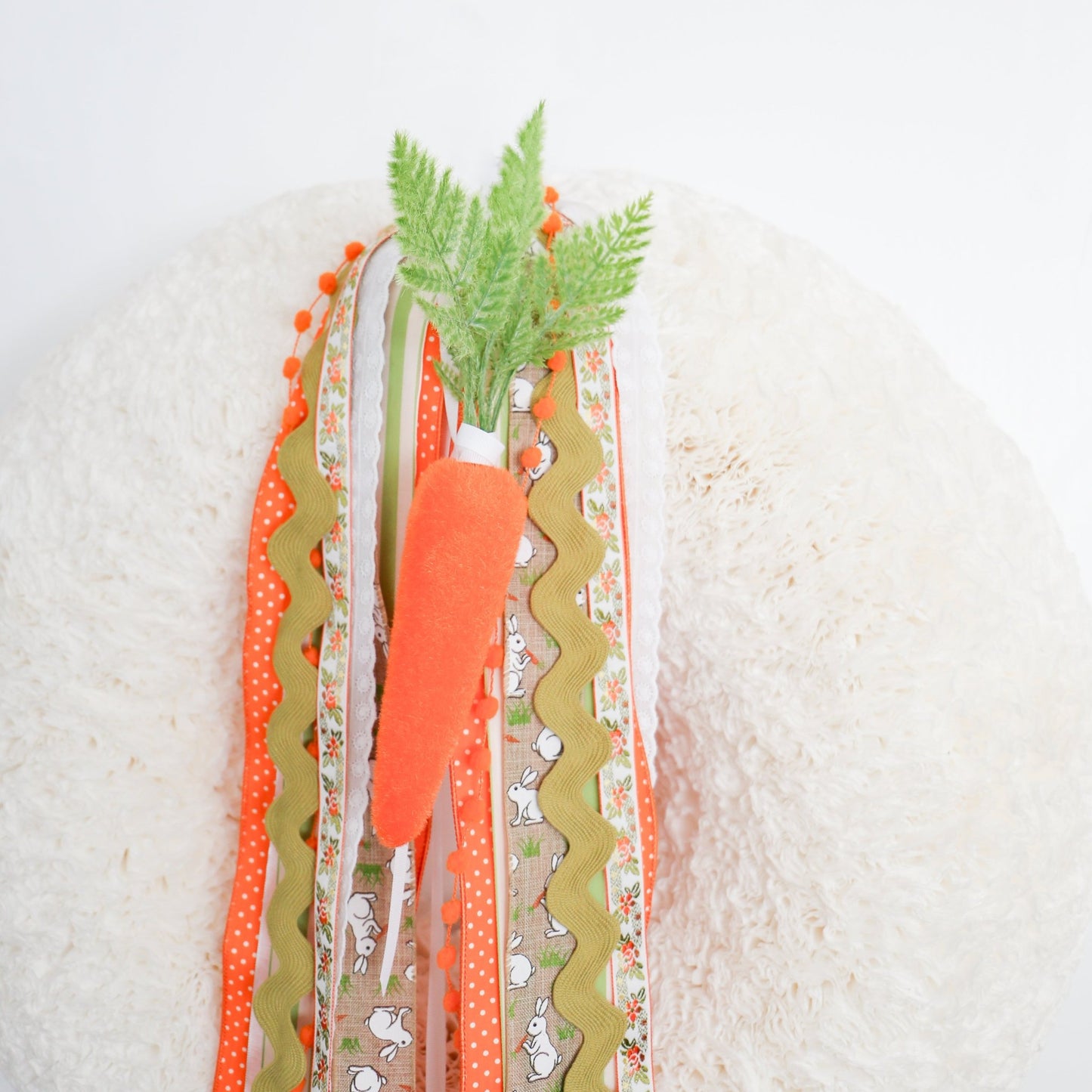 Flocked Orange Carrots - Available in Small, Medium and Large - Knot and Spool