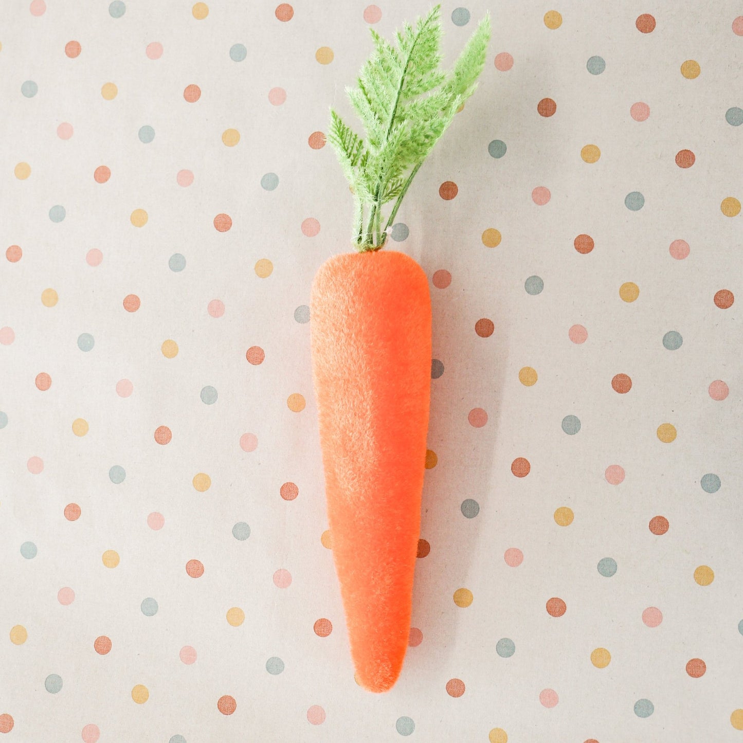 Flocked Orange Carrots - Available in Small, Medium and Large - Knot and Spool