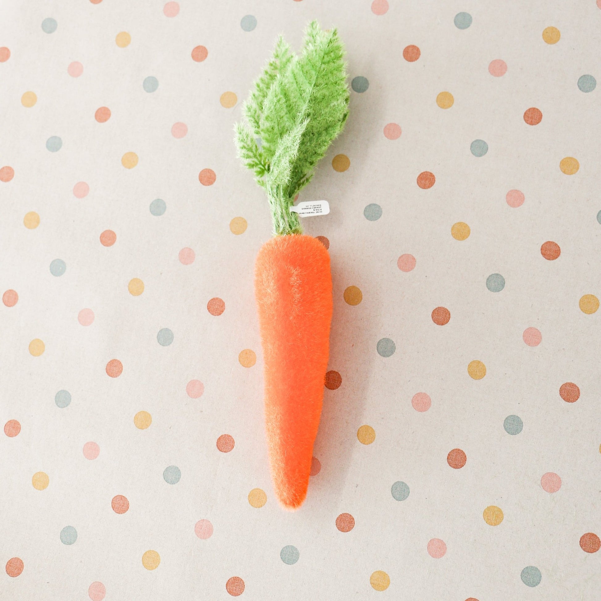 Flocked Orange Carrots - Available in Small, Medium and Large - Knot and Spool